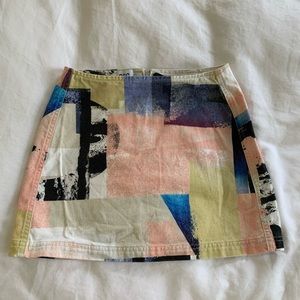 BDG artsy mini skirt